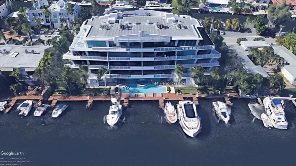 Exterior view of The Club at Hendricks, where seawall engineering services were completed.
