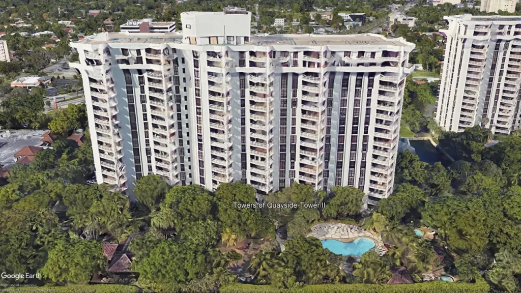 Exterior view of Towers of Quayside 2, site of building recertification.