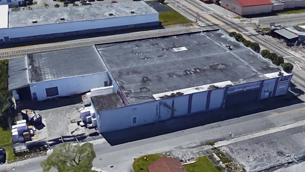 Exterior view of ABC Supply Co., Miami Building, completed design engineering project