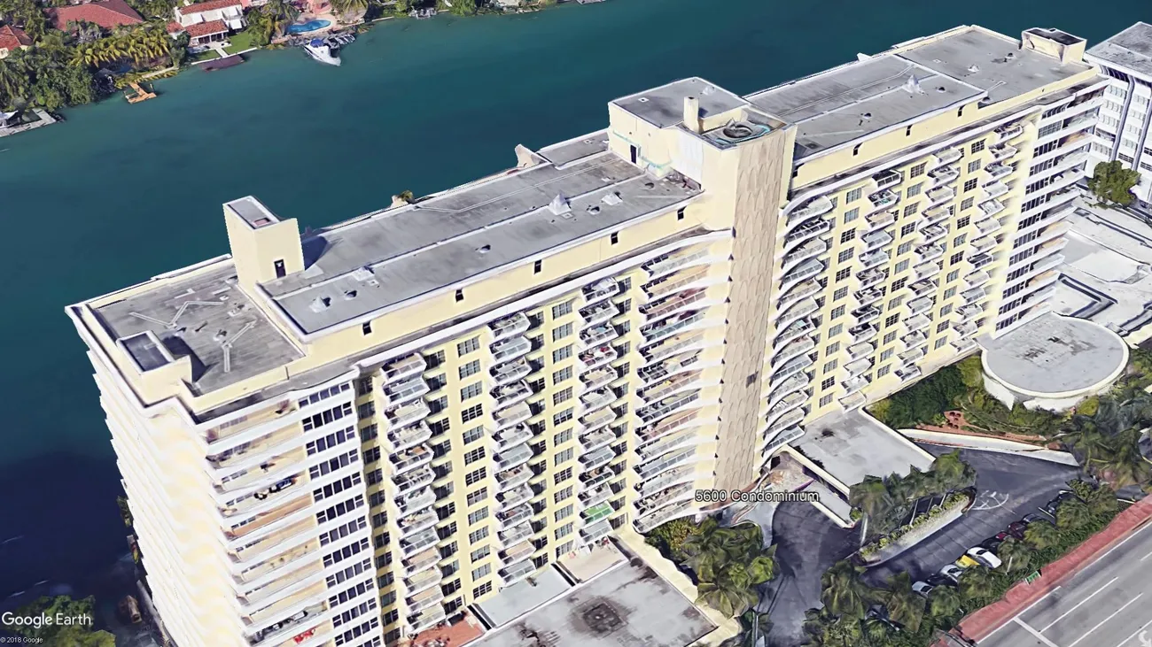 Exterior view of the The 5600 Condominium, completed roof engineering project