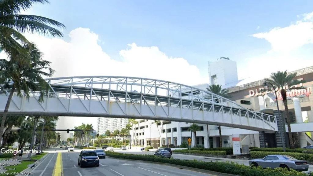 Exterior view of the Diplomat Resort & Spa Bridge, completed design engineering project.