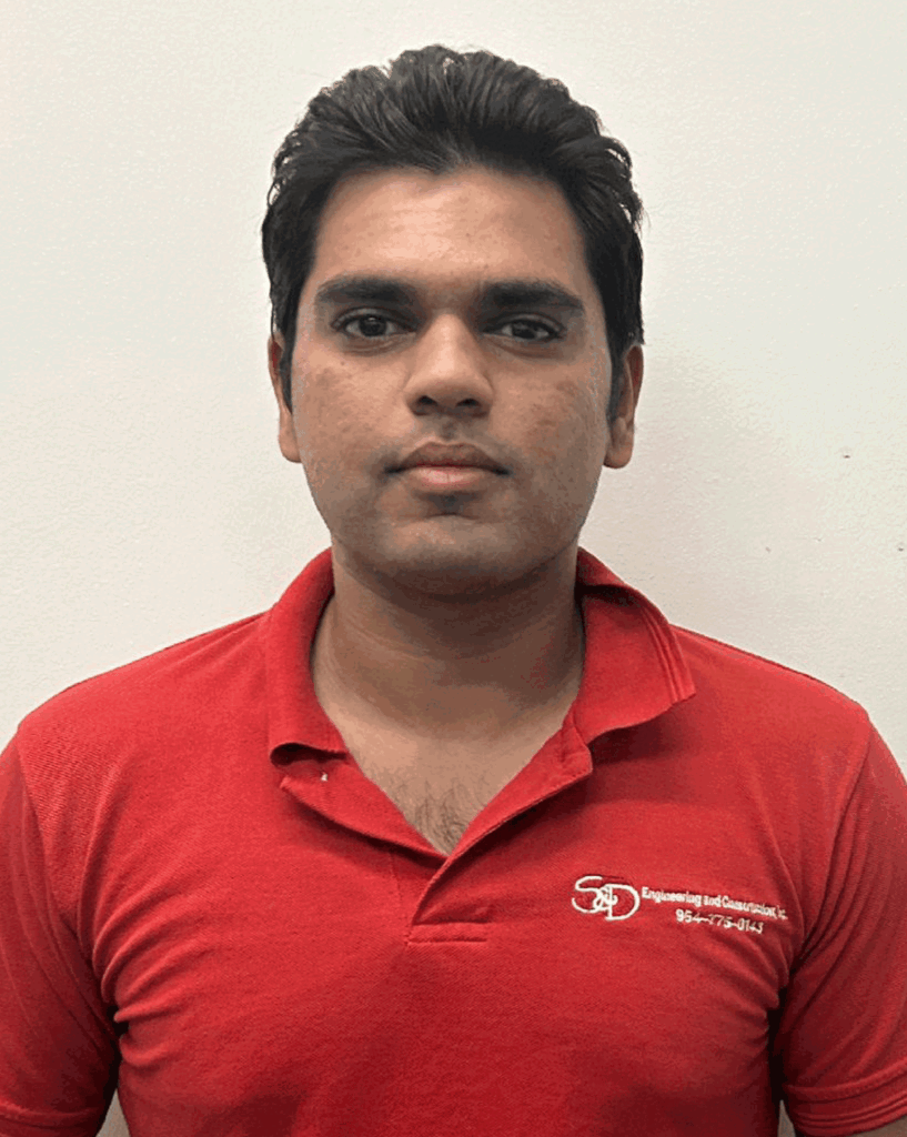 Headshot of SANYAM PATEL, CIVIL PROJECT ENGINEER / INSPECTOR